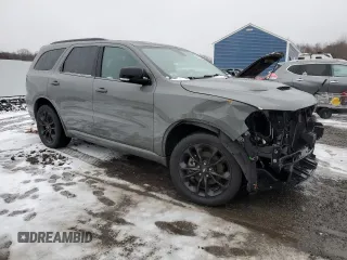 2021 Dodge Durango GT with VIN 1C4RDJDG1MC750875, listed as a Copart auction lot 43613835 with 32,406 mi miles and Salvage title. Bid and sale history available at DreamBid. Image 4.