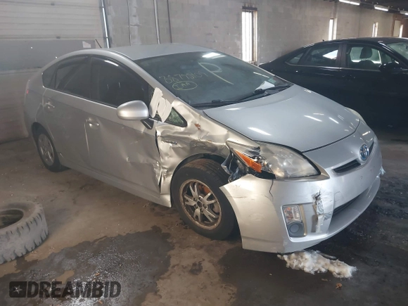 2010 Toyota Prius II with VIN JTDKN3DU3A1010705, listed as a IAAI auction lot 38795109 with 257,772 mi miles and . Bid and sale history available at carsss.com. Image 1.