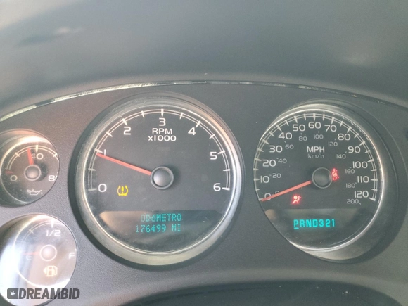 2007 Chevrolet Silverado 1500 LTZ with VIN 2GCEC13JX71510121, listed as a Copart auction lot 73426124 with 176,499 mi miles and Salvage Title. Bid and sale history available at carsss.com. Image 9.