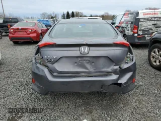 2018 Honda Civic LX with VIN 2HGFC2F58JH520784, listed as a Copart auction lot 49917785 with 49,059 mi miles and Salvage Title. Bid and sale history available at carsss.com. Image 6.
