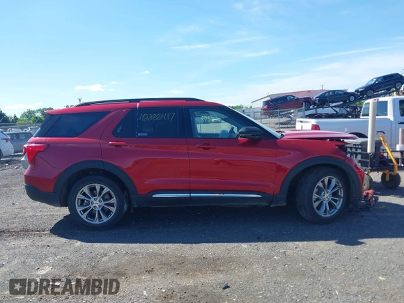 2022 Ford Explorer XLT z VIN 1FMSK8DH2NGC09901, wystawiony jako IAAI lot #42288417 z przebiegiem 40 752 mil mil oraz . Historia ofert i sprzedaży dostępna na DreamBid. Obrazek 13.