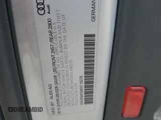 2019 Audi A6 Premium Plus with VIN WAUE8AF24KN118276, listed as a Copart auction lot 69520994 with 82,000 mi miles and Salvage Title. Bid and sale history available at carsss.com. Image 12.
