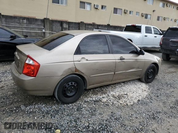 2006 Kia Spectra EX with VIN KNAFE121465238207, listed as a Copart auction lot 45762324 with 135,860 mi miles and Non Repairable. Bid and sale history available at carsss.com. Image 3.