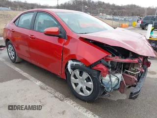 2015 Toyota Corolla L with VIN 5YFBURHE9FP207387, listed as a IAAI auction lot 41631741 with 186,952 mi miles and . Bid and sale history available at DreamBid. Image 1.
