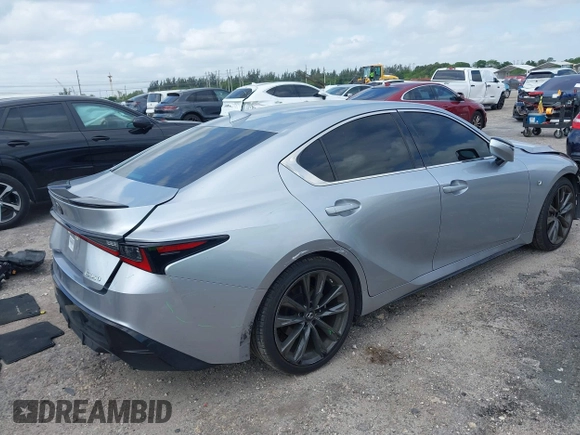 2022 Lexus IS 350 F Sport z VIN JTHGZ1B24N5049106, wystawiony jako IAAI lot #42072738 z przebiegiem 31 072 mil mil oraz . Historia ofert i sprzedaży dostępna na DreamBid. Obrazek 4.