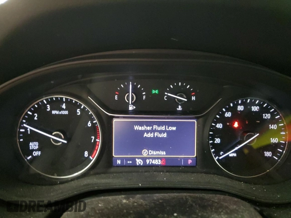 2019 Buick Regal Essence with VIN W04GP6SXXK1049477, listed as a Copart auction lot 59108085 with 97,483 mi miles and Salvage title. Bid and sale history available at DreamBid. Image 9.