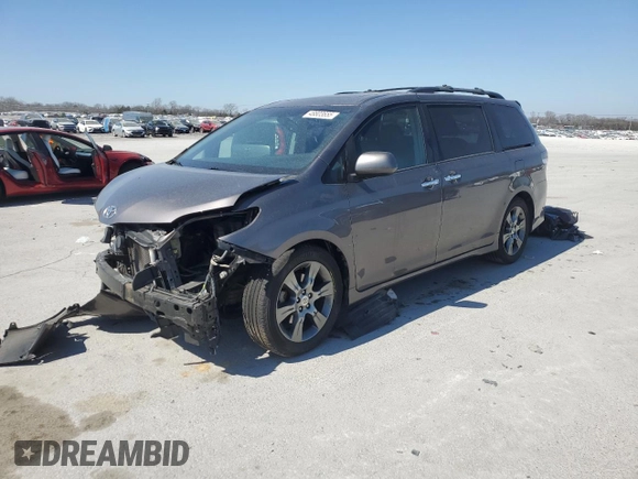 2015 Toyota Sienna SE with VIN 5TDXK3DC1FS683332, listed as a Copart auction lot 48803655 with 115,795 mi miles and Clean title. Bid and sale history available at DreamBid. Image 1.