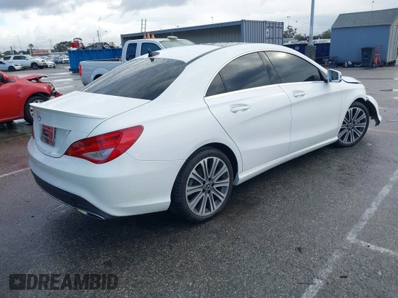 2019 Mercedes-Benz CLA with VIN WDDSJ4EB5KN753560, listed as a IAAI auction lot 41786979 with 56,528 mi miles. Bid and sale history available at carsss.com. Image 4.
