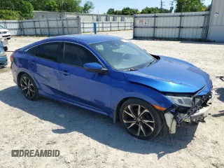 2019 Honda Civic Sport with VIN 2HGFC2F81KH539088, listed as a Copart auction lot 54385095 with 315,247 mi miles and Clean title. Bid and sale history available at DreamBid. Image 4.