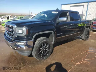 2016 GMC Sierra 1500 SLT with VIN 3GTU2NEC3GG198056, listed as a Copart auction lot 78182734 with 214,170 mi miles and Salvage Title. Bid and sale history available at carsss.com. Image 1.