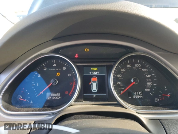 2014 Audi Q7 3.0T S line Prestige with VIN WA1DGAFE4ED001894, listed as a Copart auction lot 84680814 with 155,944 mi miles and Salvage Title. Bid and sale history available at carsss.com. Image 9.