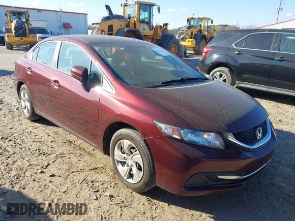2015 Honda Civic LX with VIN 19XFB2F56FE251009, listed as a IAAI auction lot 41865851 with 95,432 mi miles and . Bid and sale history available at DreamBid. Image 1.