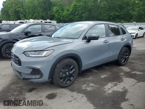2024 Honda HR-V Sport with VIN 3CZRZ2H58RM742241, listed as a Copart auction lot 57434785 with 9,300 mi miles and Salvage title. Bid and sale history available at DreamBid. Image 1.
