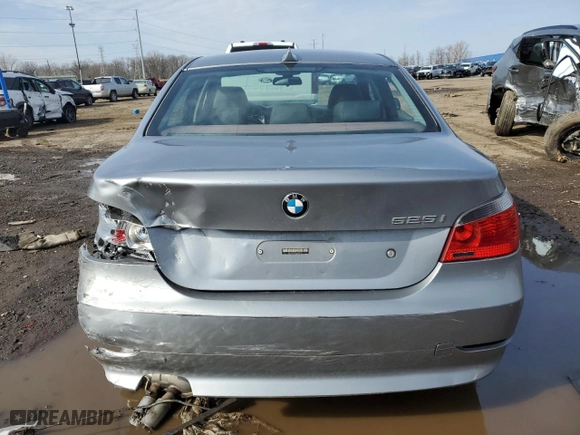2006 BMW 5 Series 525i with VIN WBANE53546CK84751, listed as a Copart auction lot 51712405 with 166,406 mi miles and Clean Title. Bid and sale history available at carsss.com. Image 6.