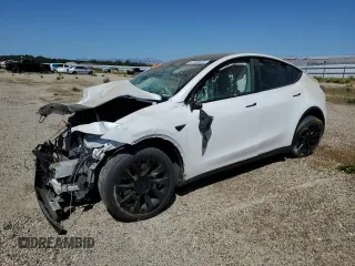 2022 Tesla Model Y Long Range z VIN 7SAYGDEE5NF346700, wystawiony jako Copart lot #51183615 z przebiegiem Nie podano mil oraz Szkoda całkowita • Salvage title. Historia ofert i sprzedaży dostępna na DreamBid. Obrazek 1.