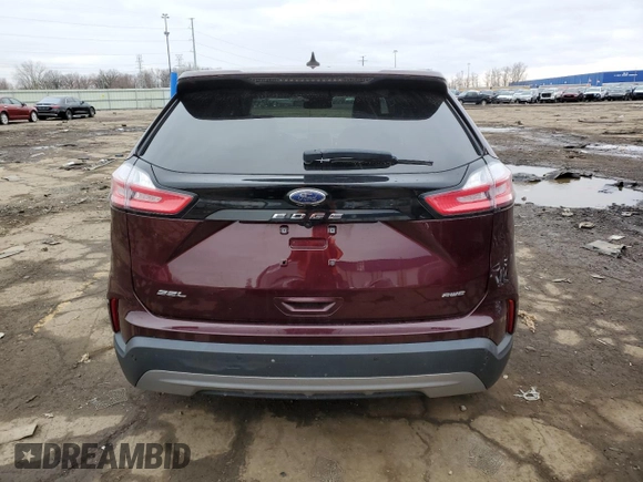 2021 Ford Edge SEL with VIN 2FMPK4J97MBA26625, listed as a Copart auction lot 50235535 with 90,601 mi miles and Clean Title. Bid and sale history available at carsss.com. Image 6.