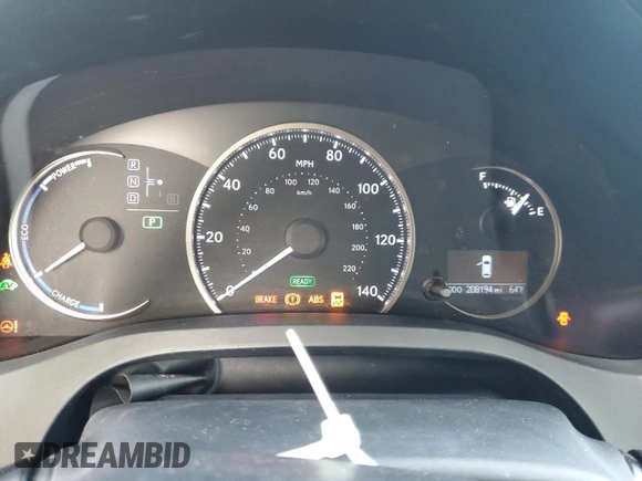 2016 Lexus CT 200h z VIN JTHKD5BH7G2264732, wystawiony jako Copart lot #55608525 z przebiegiem 208 194 mil mil oraz Szkoda całkowita • Salvage title. Historia ofert i sprzedaży dostępna na DreamBid. Obrazek 9.