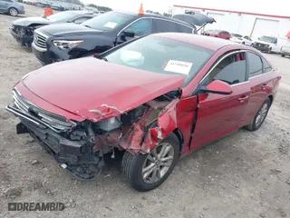 2015 Hyundai Sonata 2.4L SE with VIN 5NPE24AFXFH001405, listed as a IAAI auction lot 41748056 with 198,989 mi miles. Bid and sale history available at carsss.com. Image 2.