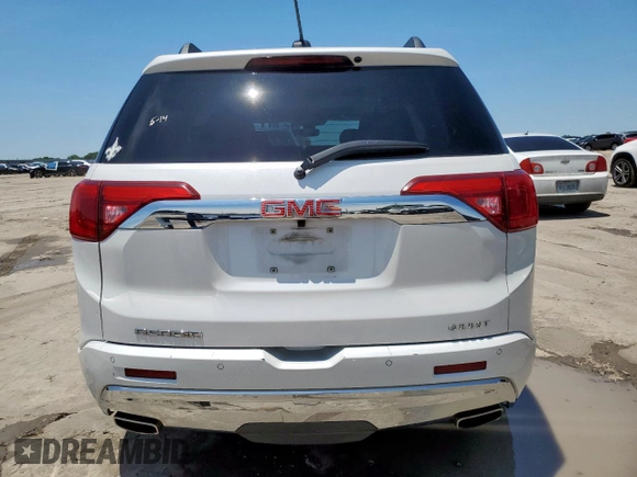 2017 GMC Acadia Denali with VIN 1GKKNPLS8HZ327113, listed as a Copart auction lot 58431595 with 102,061 mi miles and Salvage title. Bid and sale history available at DreamBid. Image 6.