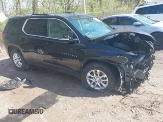 2018 Chevrolet Traverse LT Cloth z VIN 1GNERGKW4JJ220587, wystawiony jako IAAI lot #41956465 z przebiegiem 118 439 mil mil oraz . Historia ofert i sprzedaży dostępna na DreamBid. Obrazek 1.