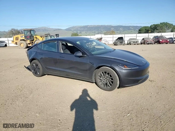 2024 Tesla Model 3 Long Range with VIN 5YJ3E1EB3RF834793, listed as a Copart auction lot 46839595 with 4,588 mi miles and Salvage Title. Bid and sale history available at carsss.com. Image 11.