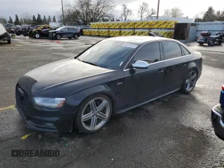 2014 Audi S4 Prestige with VIN WAUKGAFL7EA077037, listed as a Copart auction lot 86610424 with 81,104 mi miles and Salvage Title. Bid and sale history available at carsss.com. Image 1.