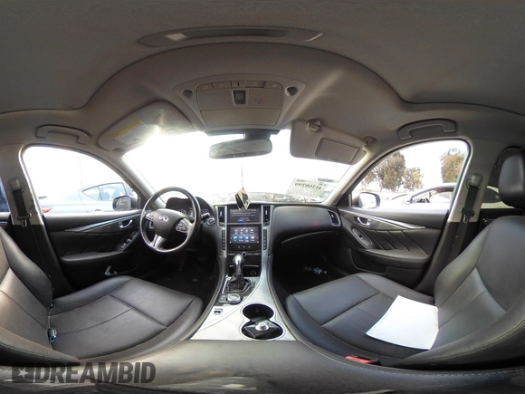 2017 Infiniti Q50 3.0t Premium with VIN JN1EV7APXHM741839, listed as a IAAI auction lot 41260299 with 107,644 mi miles. Bid and sale history available at carsss.com. Image 18.
