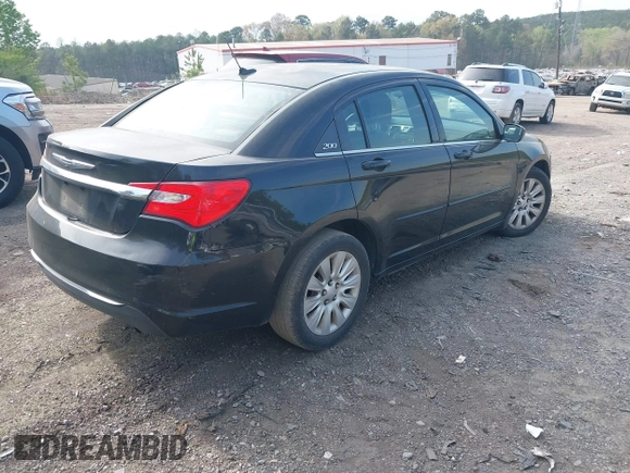 2013 Chrysler 200 LX with VIN 1C3CCBAB7DN568548, listed as a IAAI auction lot 41922392 with 173,255 mi miles. Bid and sale history available at carsss.com. Image 4.