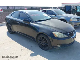 2006 Lexus IS 250 Manual with VIN JTHBK262X62018704, listed as a IAAI auction lot 40532463 with 232,601 mi miles. Bid and sale history available at carsss.com. Image 1.