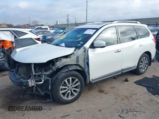 2015 Nissan Pathfinder SV with VIN 5N1AR2MN9FC616231, listed as a IAAI auction lot 41479189 with 189,556 mi miles and . Bid and sale history available at DreamBid. Image 17.