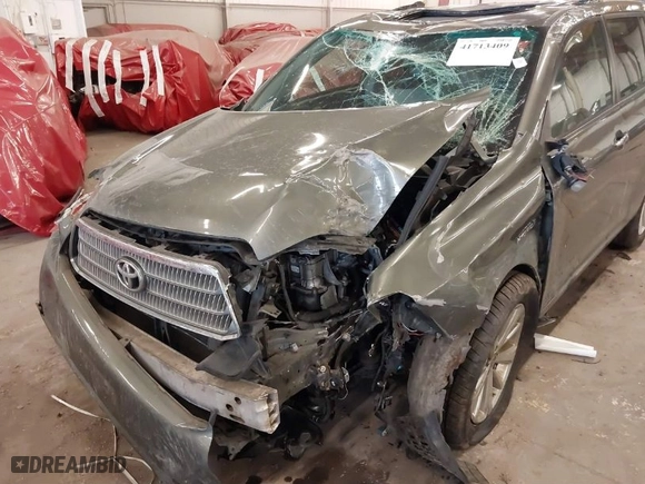 2008 Toyota Highlander Hybrid Limited with VIN JTEEW44A282016047, listed as a IAAI auction lot 41713409 with 1 mi miles. Bid and sale history available at carsss.com. Image 6.