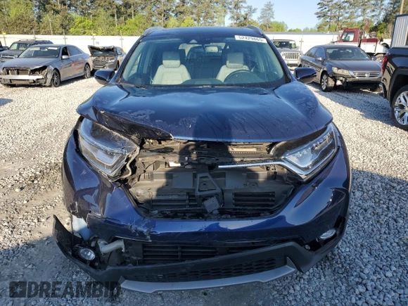 2017 Honda CR-V Touring with VIN 5J6RW1H90HL011602, listed as a Copart auction lot 52429865 with 49,284 mi miles and Salvage Title. Bid and sale history available at carsss.com. Image 5.