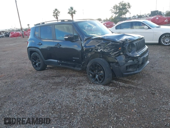 2017 Jeep Renegade Latitude with VIN ZACCJABB9HPE67907, listed as a IAAI auction lot 41425107 with 57,300 mi miles. Bid and sale history available at carsss.com. Image 13.