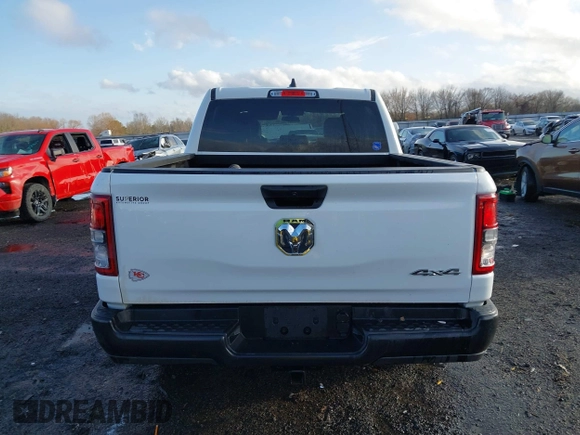 2024 Ram 1500 Tradesman with VIN 1C6SRFGT1RN148988, listed as a IAAI auction lot 41721409 with 3,648 mi miles and . Bid and sale history available at DreamBid. Image 16.