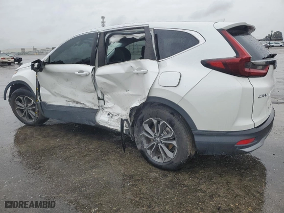 2020 Honda CR-V EX with VIN 5J6RW1H57LA016832, listed as a Copart auction lot 47686305 with 43,196 mi miles and Salvage Title. Bid and sale history available at carsss.com. Image 2.