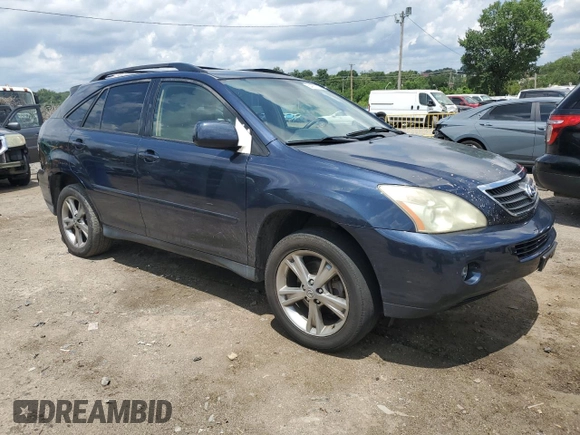 2006 Lexus RX 400h with VIN JTJHW31U360011844, listed as a Copart auction lot 64937715 with 299,187 mi miles and Clean title. Bid and sale history available at DreamBid. Image 4.