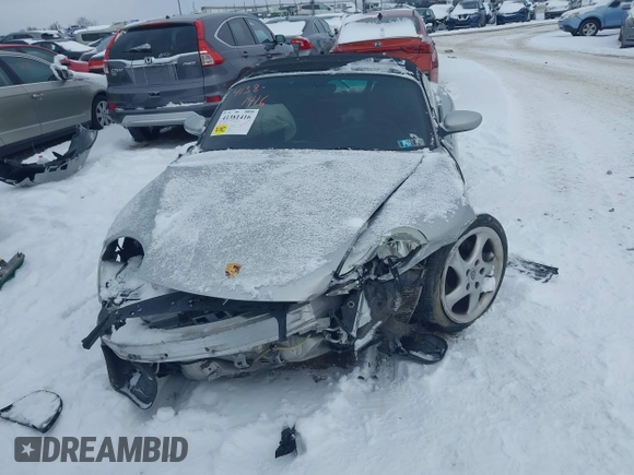 2000 Porsche Boxster z VIN WP0CA2984YU621650, wystawiony jako IAAI lot #41381416 z przebiegiem 71 514 mil mil oraz . Historia ofert i sprzedaży dostępna na DreamBid. Obrazek 6.