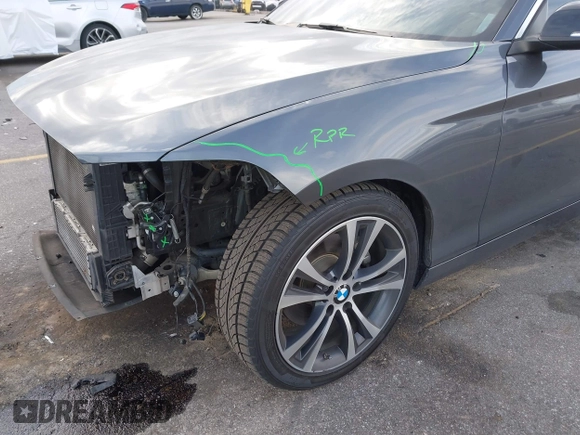 2015 BMW 2 Series 228i with VIN WBA1F5C59FV257447, listed as a IAAI auction lot 41706206 with 119,086 mi miles. Bid and sale history available at carsss.com. Image 19.