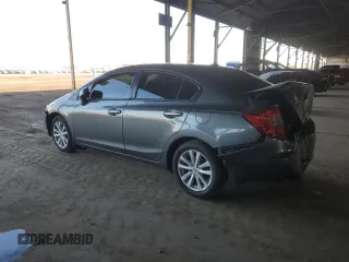 2012 Honda Civic EX with VIN 2HGFB2F83CH545950, listed as a Copart auction lot 52425815 with 91,623 mi miles and Salvage Title. Bid and sale history available at DreamBid. Image 2.