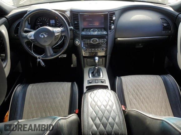 2017 Infiniti QX70 z VIN JN8CS1MW7HM411691, wystawiony jako Copart lot #54204065 z przebiegiem 105 885 mil mil oraz Szkoda całkowita • Salvage title. Historia ofert i sprzedaży dostępna na DreamBid. Obrazek 8.
