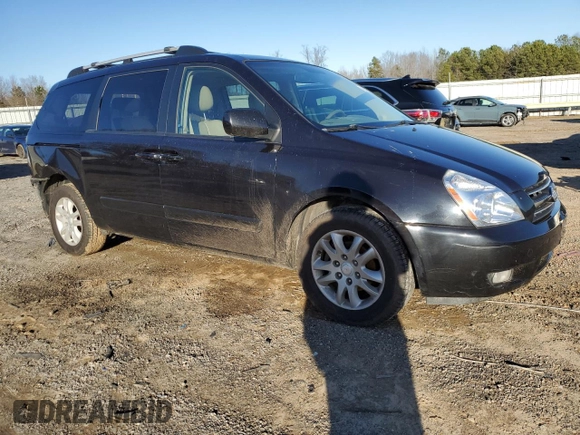 2007 Kia Sedona LX with VIN KNDMB233776149624, listed as a Copart auction lot 43429105 with 184,399 mi miles and Salvage Title. Bid and sale history available at carsss.com. Image 4.