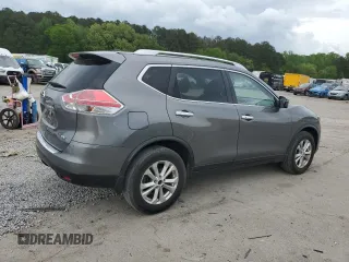 2016 Nissan Rogue S with VIN JN8AT2MT0GW015198, listed as a Copart auction lot 51959815 with 55,498 mi miles and Salvage Title. Bid and sale history available at carsss.com. Image 3.