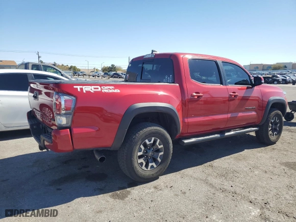 2021 Toyota Tacoma 2WD SR5 with VIN 3TMAZ5CN0MM140454, listed as a Copart auction lot 45907685 with 56,898 mi miles and Salvage Title. Bid and sale history available at carsss.com. Image 3.