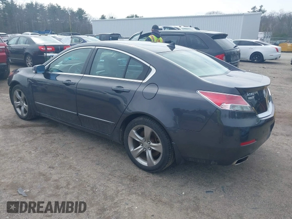 2012 Acura TL Tech Auto with VIN 19UUA9F59CA006501, listed as a IAAI auction lot 41869204 with 135,780 mi miles. Bid and sale history available at carsss.com. Image 3.