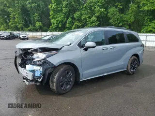 2024 Toyota Sienna LE with VIN 5TDCSKFC2RS121742, listed as a Copart auction lot 56043664 with 0 mi miles and Salvage Title. Bid and sale history available at carsss.com. Image 1.