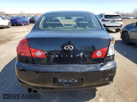 2006 Infiniti G35 z VIN JNKCV51FX6M617002, wystawiony jako Copart lot #51064345 z przebiegiem Nie podano mil oraz Szkody całkowita. Historia ofert i sprzedaży dostępna na DreamBid. Obrazek 6.