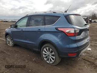 2018 Ford Escape Titanium with VIN 1FMCU0J91JUC57933, listed as a Copart auction lot 53152635 with 47,244 mi miles and Salvage title. Bid and sale history available at DreamBid. Image 2.