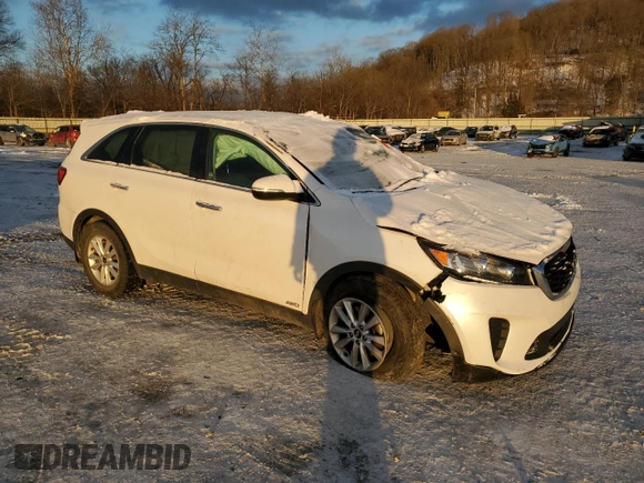 2020 Kia Sorento LX with VIN 5XYPGDA39LG687228, listed as a Copart auction lot 86843204 with 58,971 mi miles and Salvage Title. Bid and sale history available at carsss.com. Image 4.