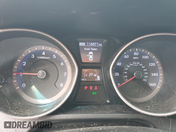 2014 Hyundai Elantra GT with VIN KMHD35LH8EU233076, listed as a Copart auction lot 54197065 with 116,871 mi miles and Salvage Title. Bid and sale history available at carsss.com. Image 9.