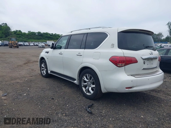 2014 Infiniti QX80 with VIN JN8AZ2NC1E9350687, listed as a IAAI auction lot 42601530 with 150,267 mi miles and . Bid and sale history available at DreamBid. Image 3.